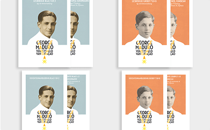 Posters from the Jewish Museum Curaçao featuring George Maduro, a Curaçaoan hero of Jewish heritage.